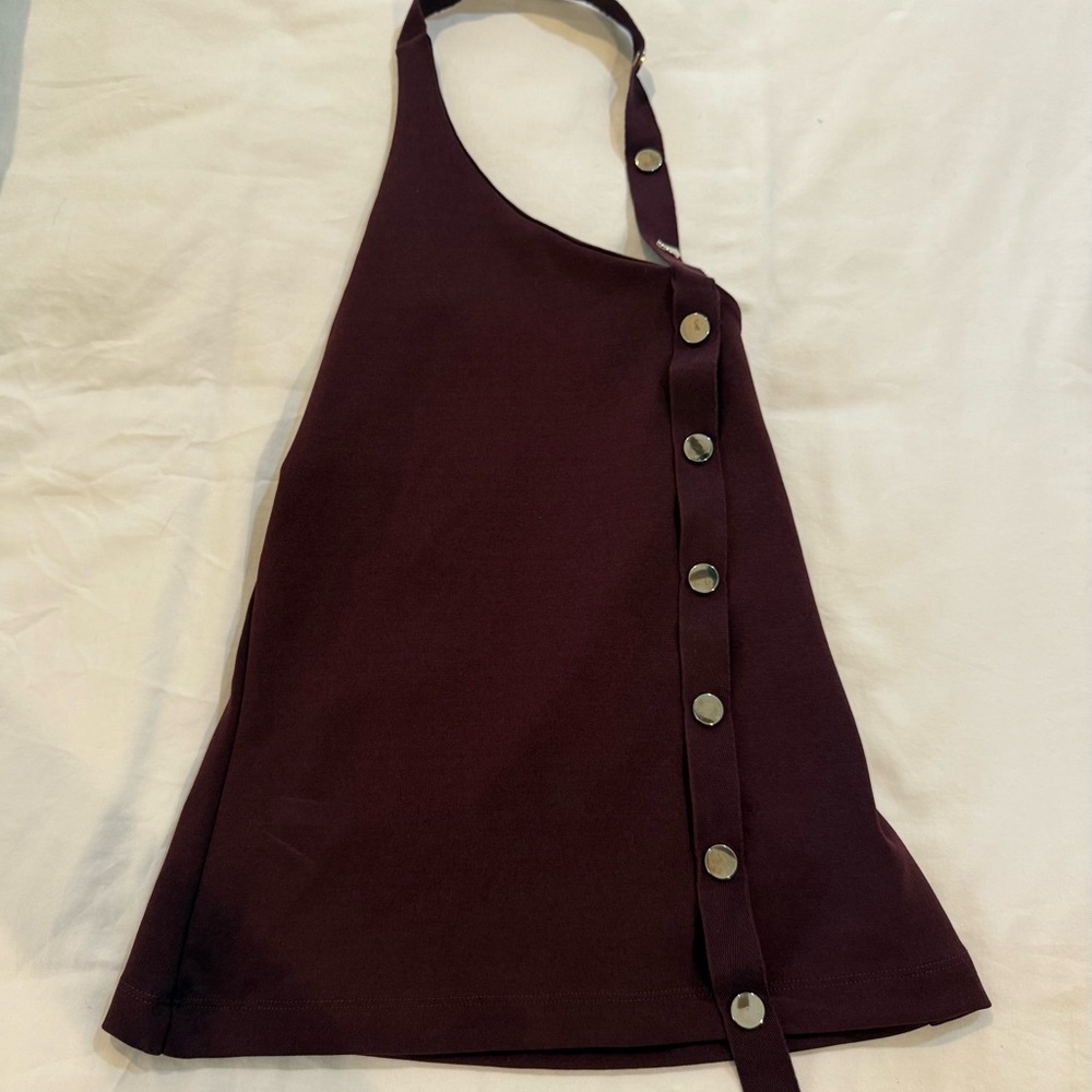 Zara Burgundy Halter Top